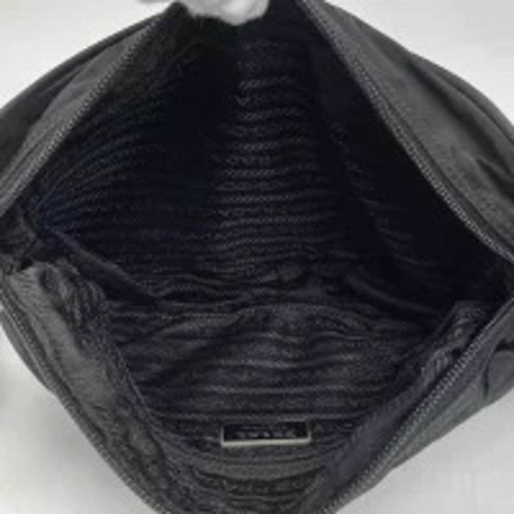 Prada Plate Shoulder Bag Crossbody Nero Black - Picture 6 of 6